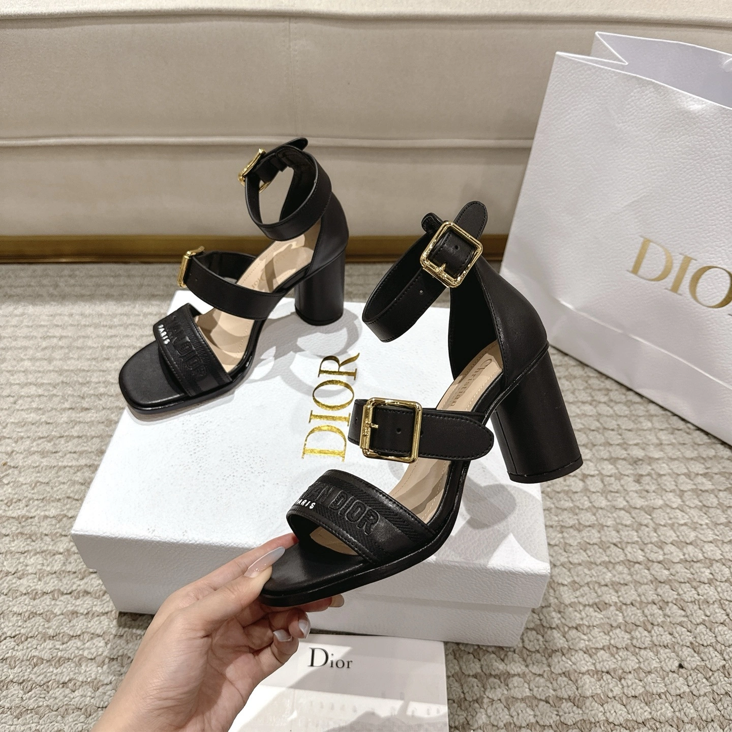 COCO-- 4ior KDO191CEY_S900 Calfskin Dway Heel height：7.5CM item:E-X000H1627